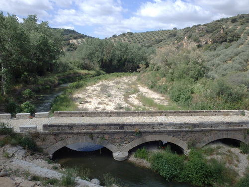 The old stone bridge.